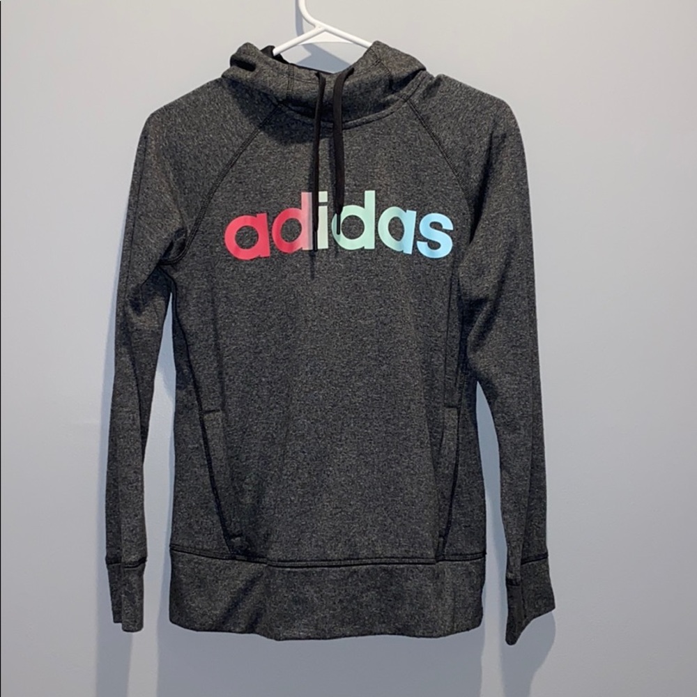 High neck Adidas hoodie